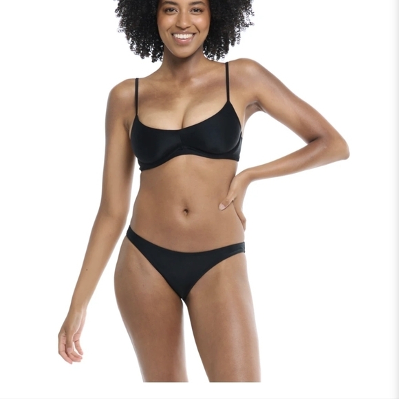 Body Glove smoothies black palmer swim suit underwire bikini top 💋 - Picture 9 of 9